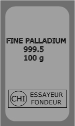 Lingot Palladium 50g