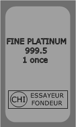 Lingot Platine 1 once