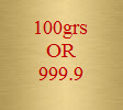 100 grammes d'Or pur