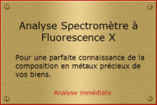rachat or analyse spectromètre