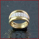 bague or pavage diamants 5134