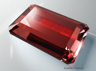 rubis taillé