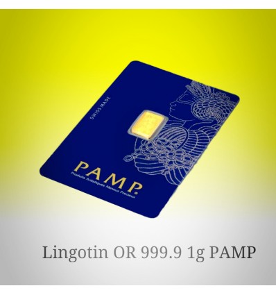 lingotin Or 1g 'Fortuna' PAMP