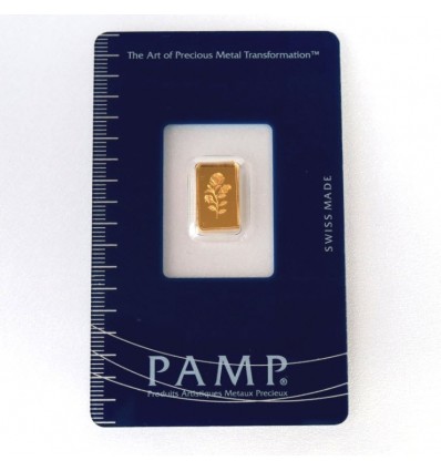 lingotin Or 1g 'Rose' PAMP