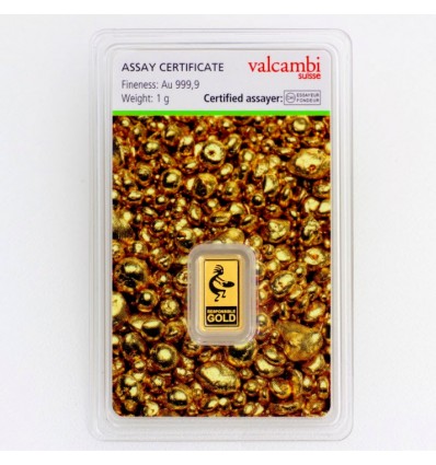 lingotin Or 1g Valcambi Green Gold