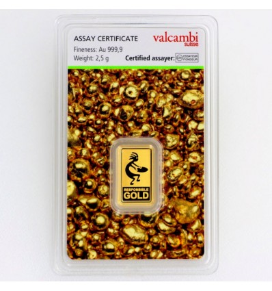 lingotin Or 2.5g Valcambi Green Gold