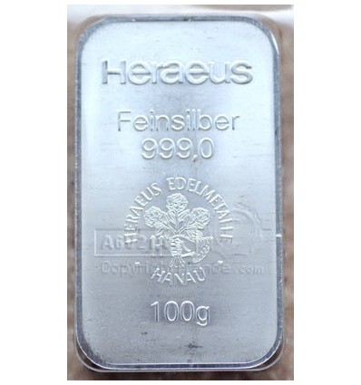 lingot métal Argent 100g