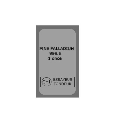 Lingot Palladium once (31.1g)