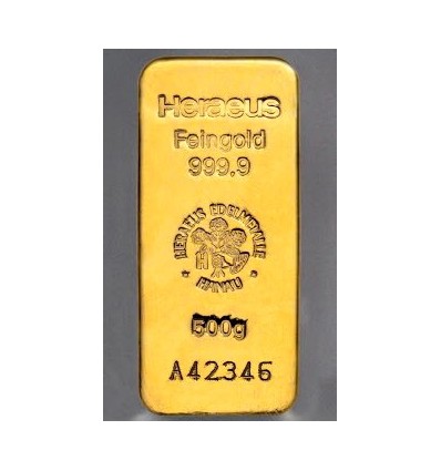 lingot Or 500g Heraeus