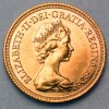 Pièce Or souverain Elisabeth II adulte avers