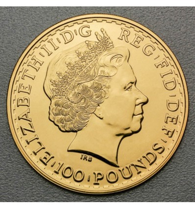 Pièce Or Britannia 1 once (24K) revers