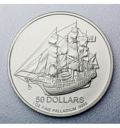 Pièce Cook Islands Bounty Palladium once revers